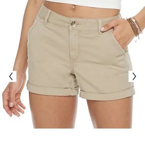 Junior khaki shorts size 10, worn once